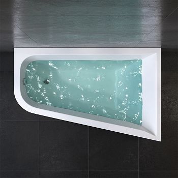 Ванна акриловая Am.Pm Spirit W72A-160R100W-A2 160х100 пристенная асимметричная без каркаса