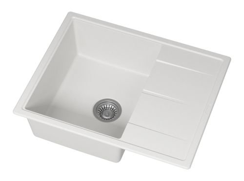 Кухонная мойка Misty Titan TIT-65х51-03 65х50 цвет белый поверхность матовая - фото 4