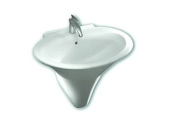 Раковина из сантехнического фаянса Hatria SCULTURE Y0LZ01 70х60 подвесная цвет белый