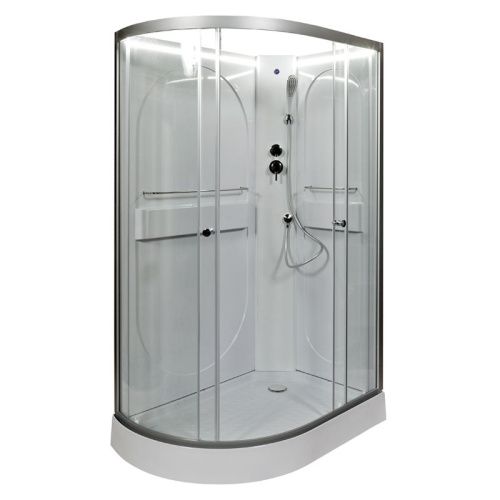 Душевая кабина AvaCan L602RNLED 120х80 асимметричная без крыши ориентация правая - фото 2