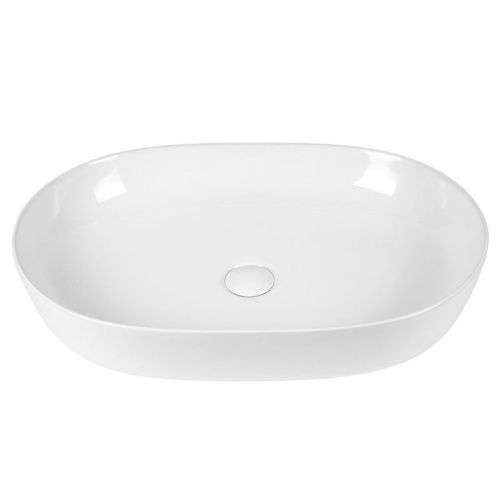 Раковина из сантехнического фарфора Bond Oval S51-600 60х40 накладная цвет белый без отверстий под смеситель - фото 3