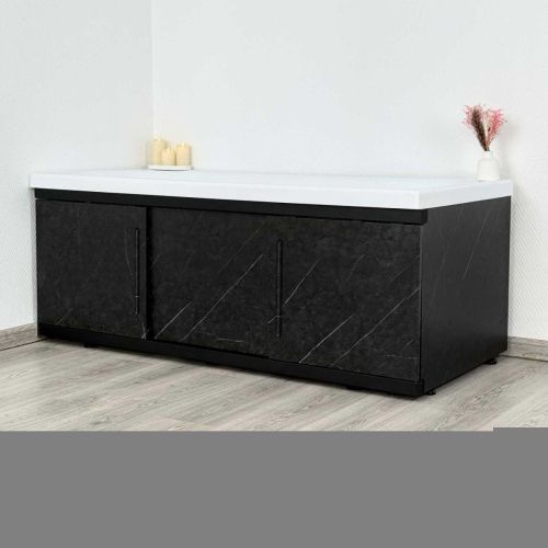 Экран под ванну Alavann Alt 170 см ALV1203004 фронтальный МДФ раздвижной черный - фото 4