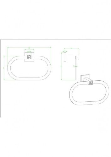Полотенцедержатель CeramaLux Venezia 88606-1 - фото 2