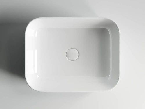 Раковина из сантехнического фарфора Ceramica Nova ELEMENT CN6011 50х40 накладная цвет белый без отверстий под смеситель - фото 5