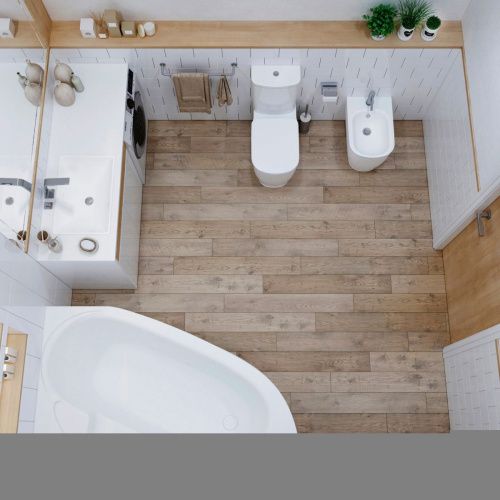 Ванна акриловая Lavinia Boho Bell Pro 3702160L 160х105 встраиваемая асимметричная без каркаса - фото 5