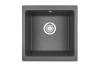 Кухонная мойка Granula 4451, ГРАФИТ 45х45 цвет черный поверхность матовая