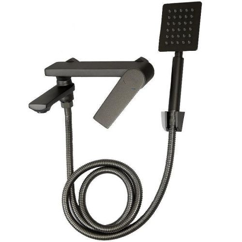 Смеситель для ванны и душа Haiba HB533-3 HB60533-3 настенный серый - фото 3