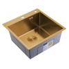 Кухонная мойка Splenka S701.5050.03 50х50 цвет золото поверхность матовая