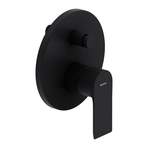 Смеситель для ванны и душа Damixa Apollo 477100300 встраиваемый в стену черный