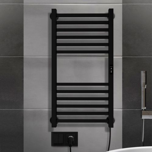 Полотенцесушитель электрический Indigo Attic LСLATCE80-40BRRt 45х80 черный - фото 3