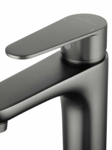 Смеситель для раковины Wonzon & Woghand Alfa WW-A40232-BGG на столешницу серый - фото 4