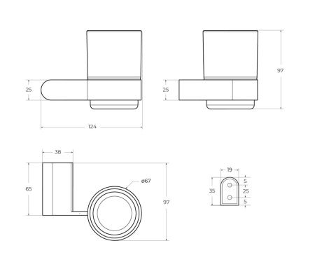 Стакан CEZARES STYLUS STYLUS-TUMS-BORO