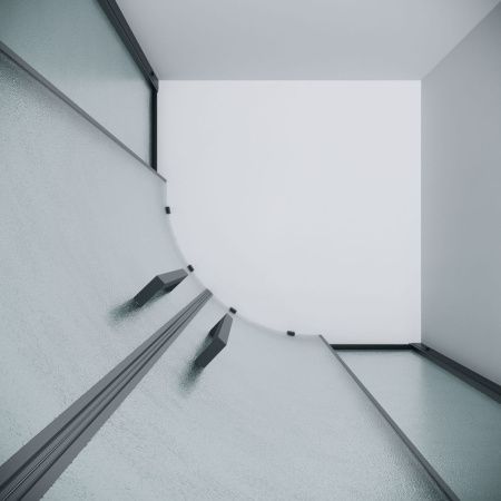 Душевой уголок Grossman Pragma 120.K33.03.1010.21.02 100х100 стекло шиншилла профиль черный без поддона