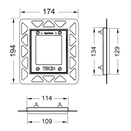 Рамка монтажная Tece TECEloop 9242648