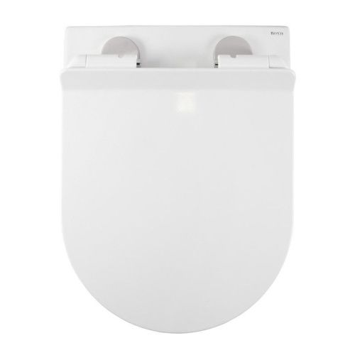 Унитаз подвесной Bond Oval F03-10 белый с сиденьем микролифт безободковый душевой смыв - фото 5