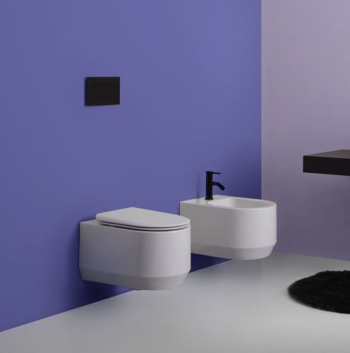 Биде подвесное White Ceramic Tao W1080401 цвет белый - фото 2