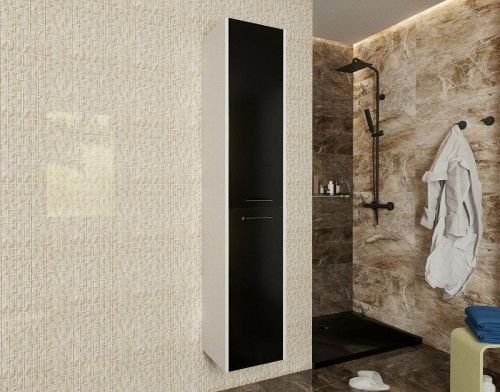 Шкаф-пенал Эстет Vegas ФР-00003493 40х170 подвесной цвет белый - фото 3