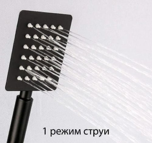 Душевая стойка ALMAes ECO GK-0315 настенная цвет черный - фото 5