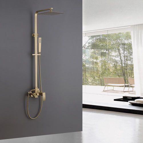 Душевая стойка Abber AF8616G настенная цвет золото - фото 2