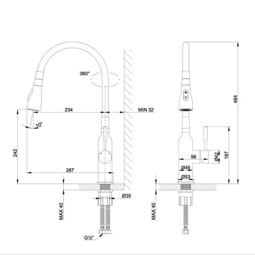 Смеситель для кухни LeMark Expert LM5082S-White на мойку нержавеющая сталь - фото 2