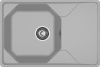 Кухонная мойка Granfest Unique U-740L серый 75х50 цвет серый поверхность матовая