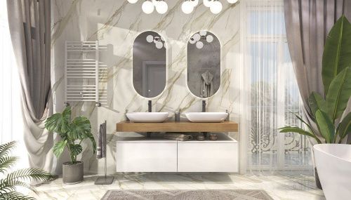 Тумба Velvex UNIT tpUNI.80.H40.Y.VY-223 80х48х40 подвесная цвет белый лед - фото 5