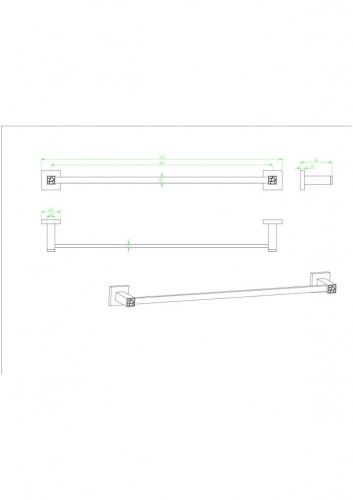 Полотенцедержатель CeramaLux Venezia 88608-1 - фото 2