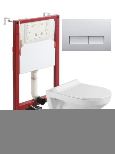 Комплект унитаз с инсталляцией и клавишей смыва Agger ATI06100+APB200 - фото 2