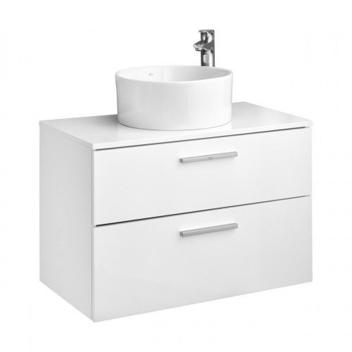 Тумба под раковину Roca Victoria A857470806 80х50 подвесная цвет белый - фото 5