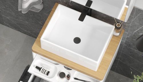 Столешница Velvex KLAUFS st.KLA.60 дуб французский 60х50 накладная цвет дерево - фото 4