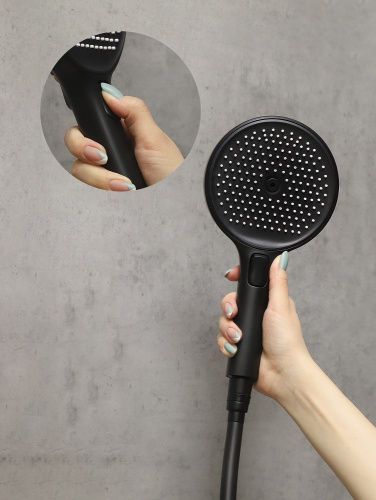 Душевая стойка AltroBagno Bilancia AltroBagnoBilancia030430MB настенная цвет черный - фото 3