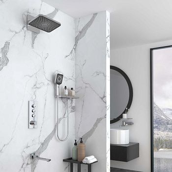 Душевая система Vincea VSFW-433TI4RCH встраиваемая в стену цвет хром с термостатом