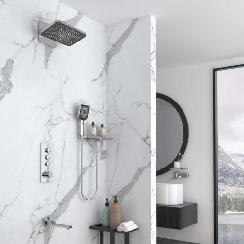 Душевая система Vincea VSFW-433TI4RCH встраиваемая в стену цвет хром с термостатом