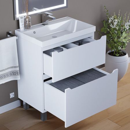 Тумба под раковину Uperwood Tanos 291120330 70х50 напольная цвет белый