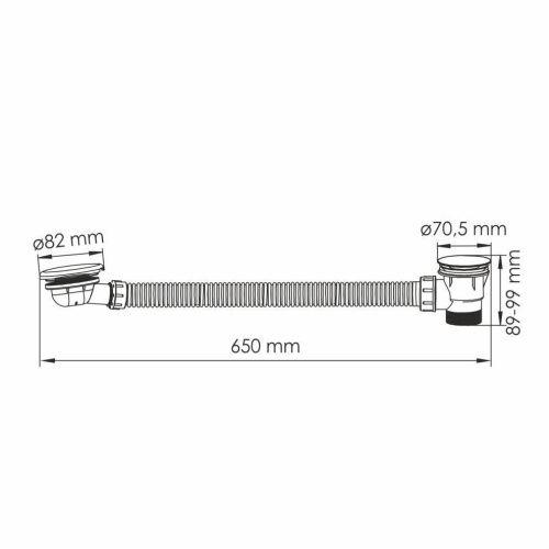 Слив-перелив Wasserkraft Asphe 7700 A333 розовый - фото 2