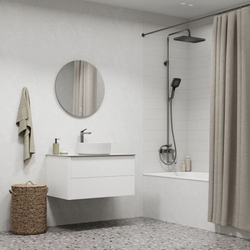 Душевая стойка Iddis Parker PARGM3Fi06 настенная цвет серый - фото 2