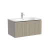 Тумба под раковину Sancos CODE CD80GP 80х50 подвесная цвет серый