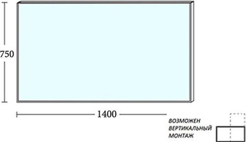 Зеркало De Aqua Сильвер 00261684 140х80 подвесное - фото 4