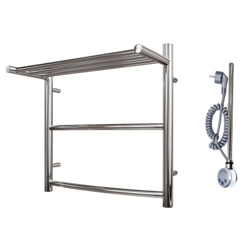 Полотенцесушитель электрический Point Афина PN04155PE 55х50 хром - фото 4