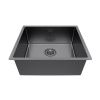 Кухонная мойка Paulmark LASSAN 49 UNI LA49-GM 40х45 цвет серый поверхность матовая
