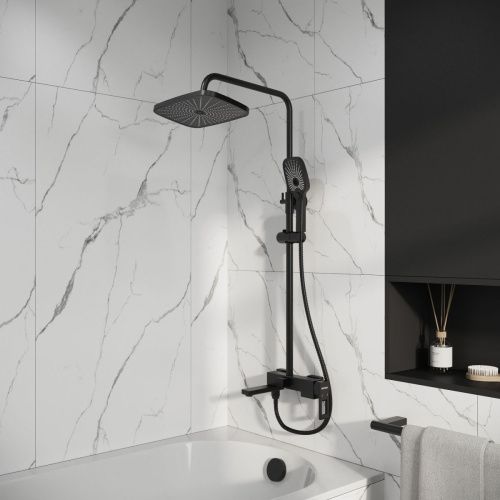 Душевая стойка Grossman Pragma 500.K35.03.210 настенная цвет черный - фото 3