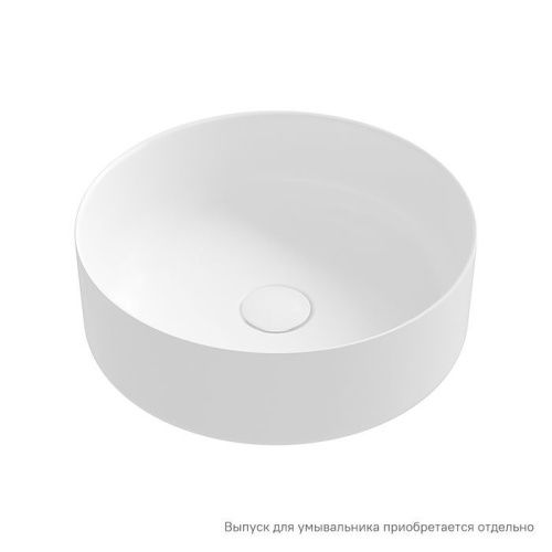 Раковина из сантехнического фарфора Iddis Ray RAYWM03i27 40х40 накладная цвет белый без отверстий под смеситель - фото 2