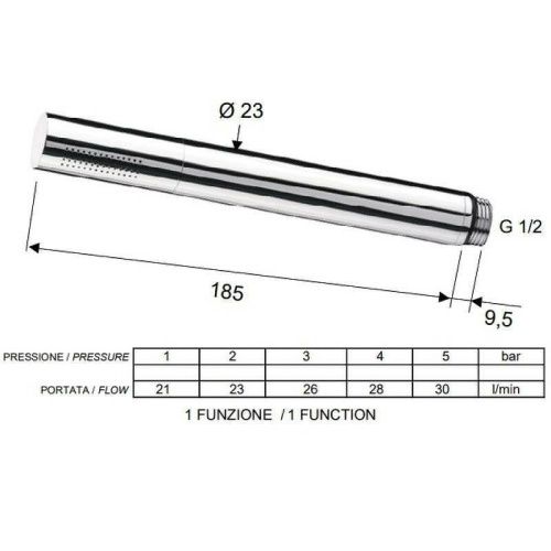 Душевая лейка Remer 317MMX цвет хром - фото 2