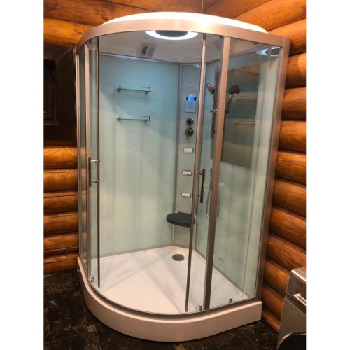 Душевая кабина Frank 2454658 120х120 четверть круга с крышей ориентация универсальная - фото 3