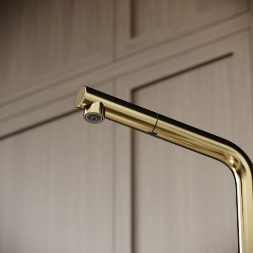 Смеситель для кухни Sancos Spin SC4015BG на мойку золото - фото 5