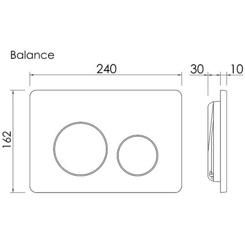 Клавиша смыва механическая Ceramica Nova Balance/Circle CN12-001W цвет белый - фото 3