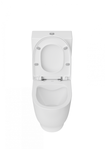 Чаша унитаза напольная Creavit Mare MA361-11CB00E-0000 цвет белый без бачка без сиденья душевой смыв - фото 3