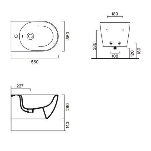 Биде подвесное Catalano Sfera 518551021 цвет белый - фото 2