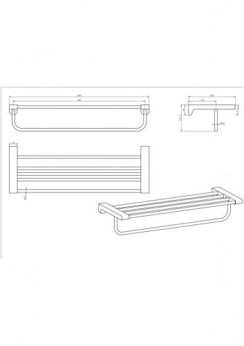Полотенцедержатель CeramaLux Neo 51010 - фото 2