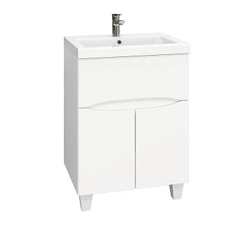 Тумба под раковину Onika Стрим 106154 60х40 напольная цвет белый